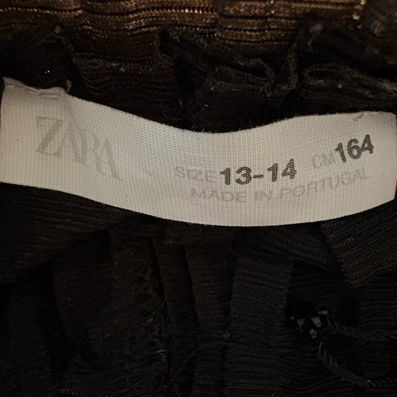 Zara Metallic Gold Wide-Leg Pants - Picture 3 of 3